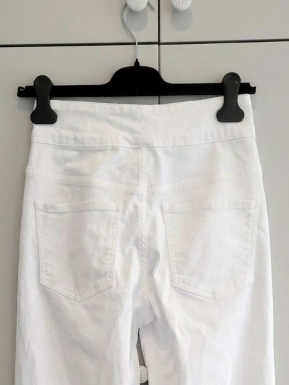 Frame Denim Le Hardy Wide Leg Jeans White Size 26 - Picture 8 of 11